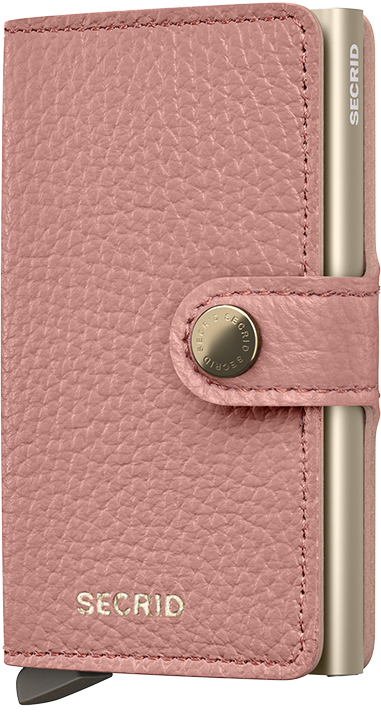Portefeuille Miniwallet Pebble – Secrid, rose, vue de face