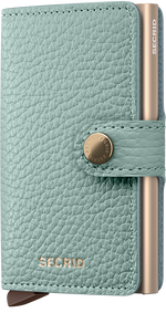 Portefeuille Miniwallet Pebble – Secrid, vert d’eau, vue de face