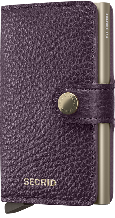 Portefeuille Miniwallet Pebble – Secrid, violet raisin, vue de face