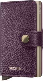 Portefeuille Miniwallet Pebble – Secrid, violet raisin, vue de face