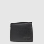 Portefeuille Moriati en cuir à volet intérieur — Noir