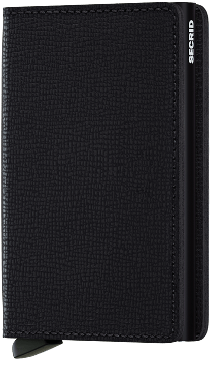 Portefeuille Slimwallet Crisple – Secrid, noir, vue de face