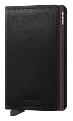 Portefeuille Slimwallet Original – Secrid, noir et brun, vue de face