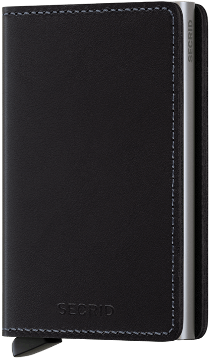 Portefeuille Slimwallet Original – Secrid, noir, vue de face