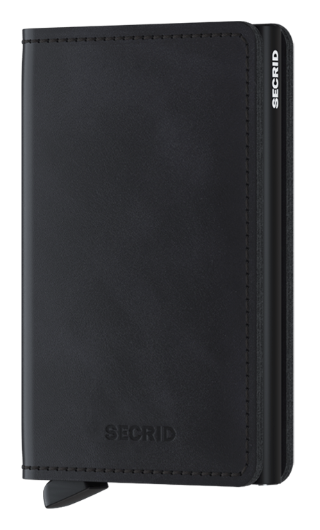 Portefeuille Slimwallet Vintage – Secrid, noir, vue de face