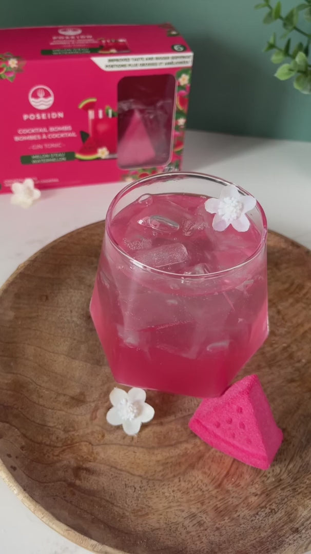 Bombes Cocktail Gin Tonic Melon d'eau Fleur de Sureau Poseidn