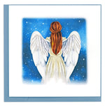 Carte de vœux ange en papier roulé Quillingcard
