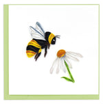 Carte de vœux abeille en papier roulé