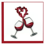 Carte de vœux Quilled Toast to Love