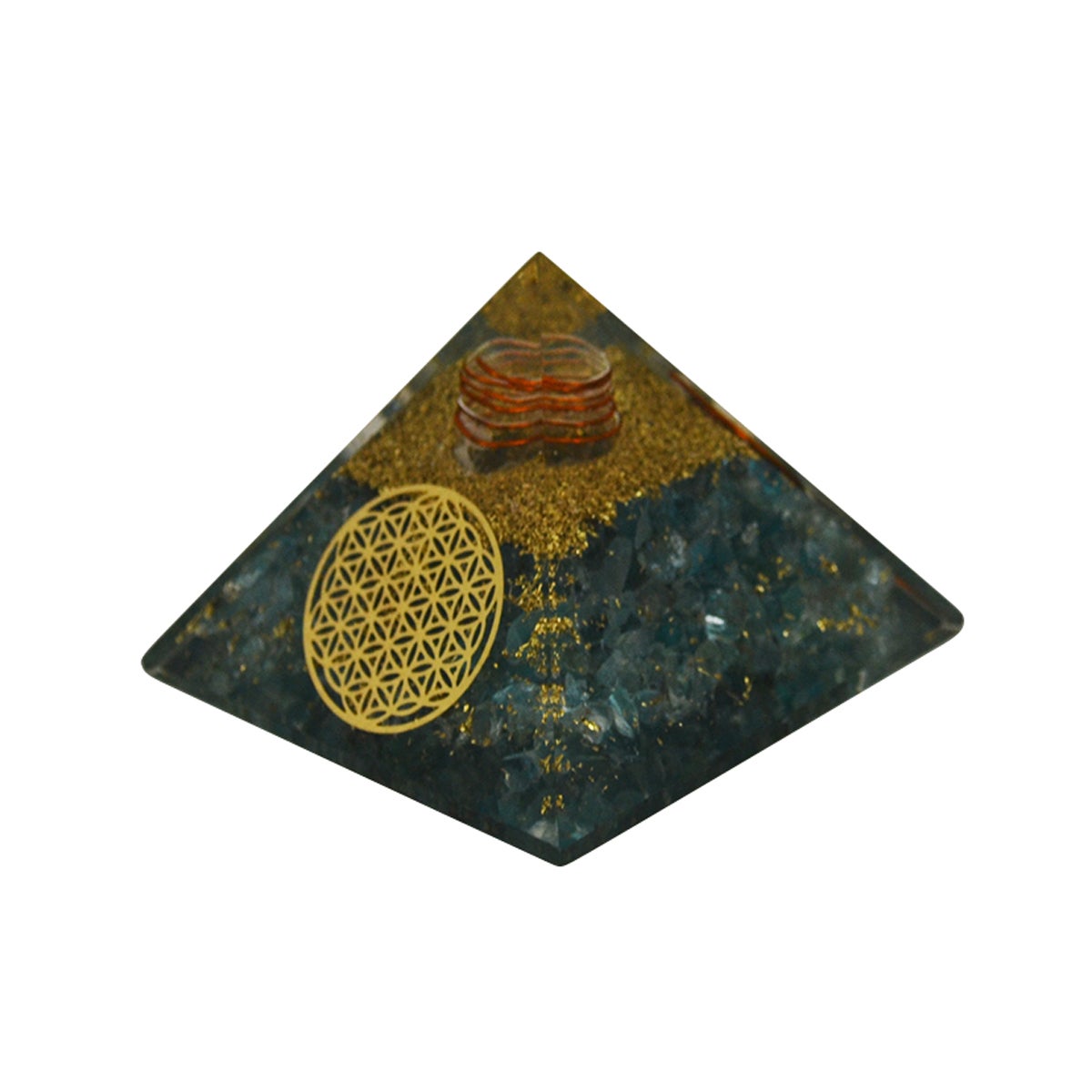 Pyramide Aquamarine Fleur de vie