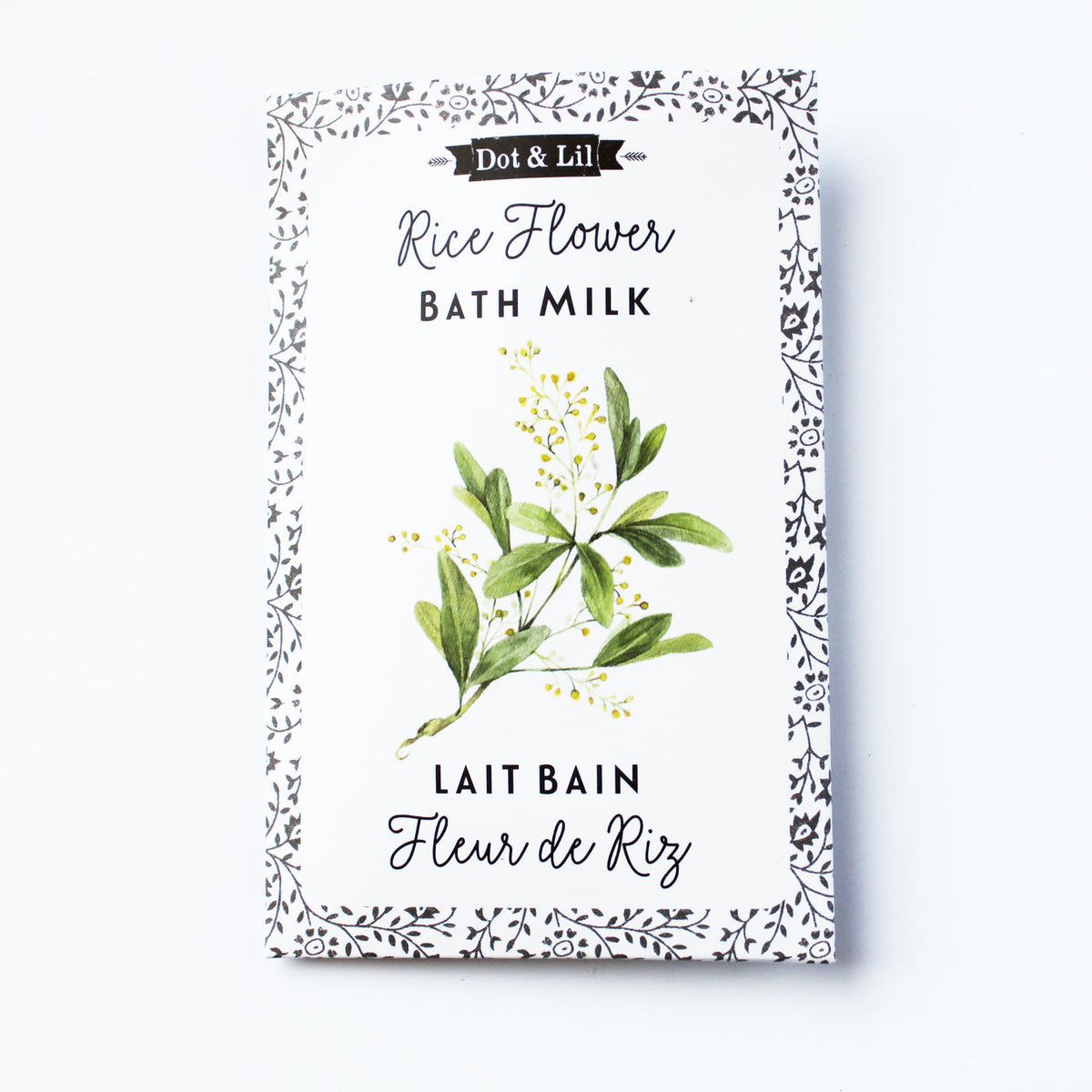 Sachet de lait de bain Fleur de riz de Dot & Lil
