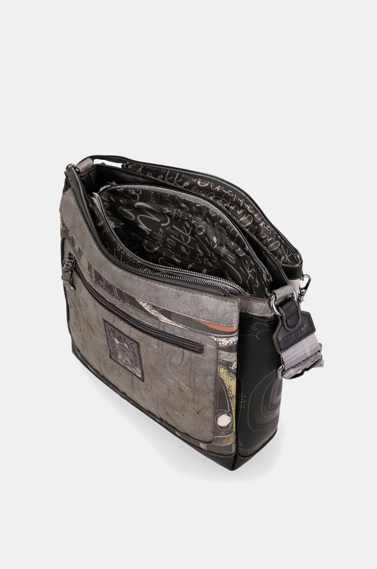 Sac à bandoulière Anekke Orchestra – 3 compartiments – intérieur vu depuis l’arrière