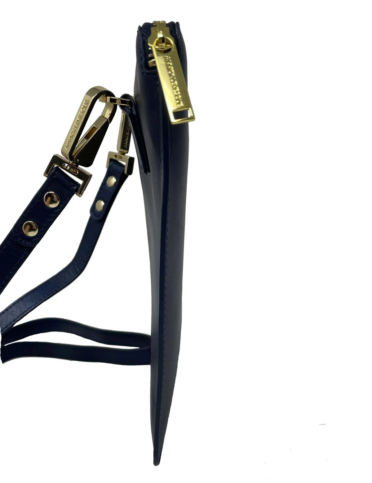 Sac à bandoulière Stella en cuir bleu marine – autre vue