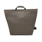 Sac à dos Lore en cuir taupe – vue arrière