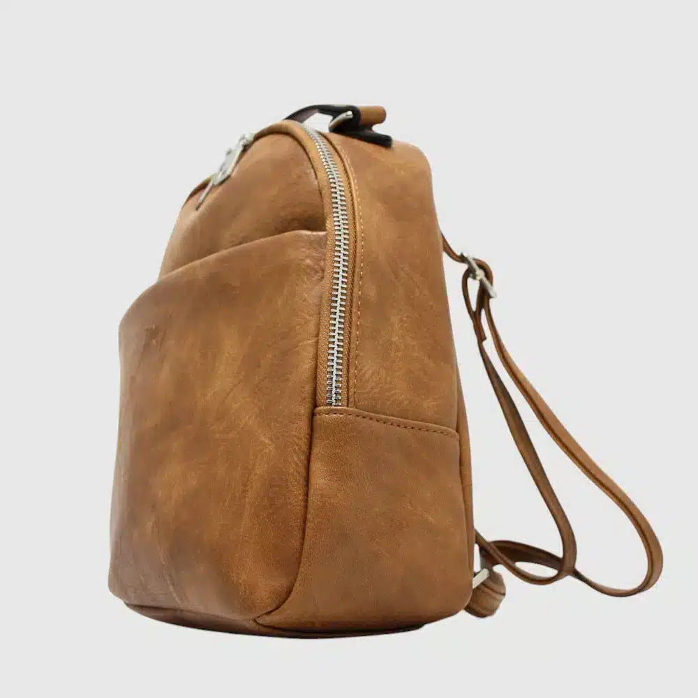 Sac à dos convertible Jenna ZAC en cuir végane – Vue 1