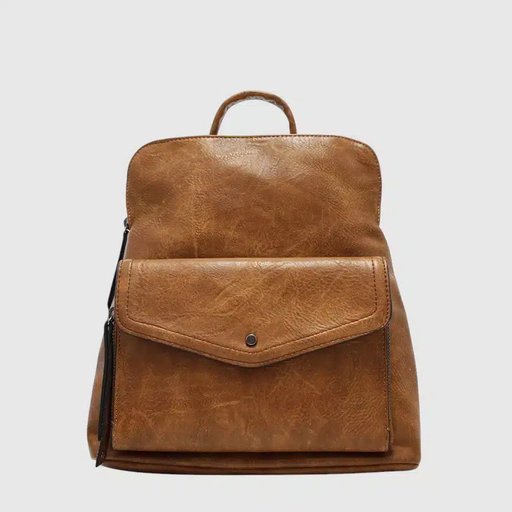 Sac à dos convertible ZAC en cuir végane – Avec organisateur