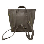 Sac à dos Lore en cuir taupe – vue arrière