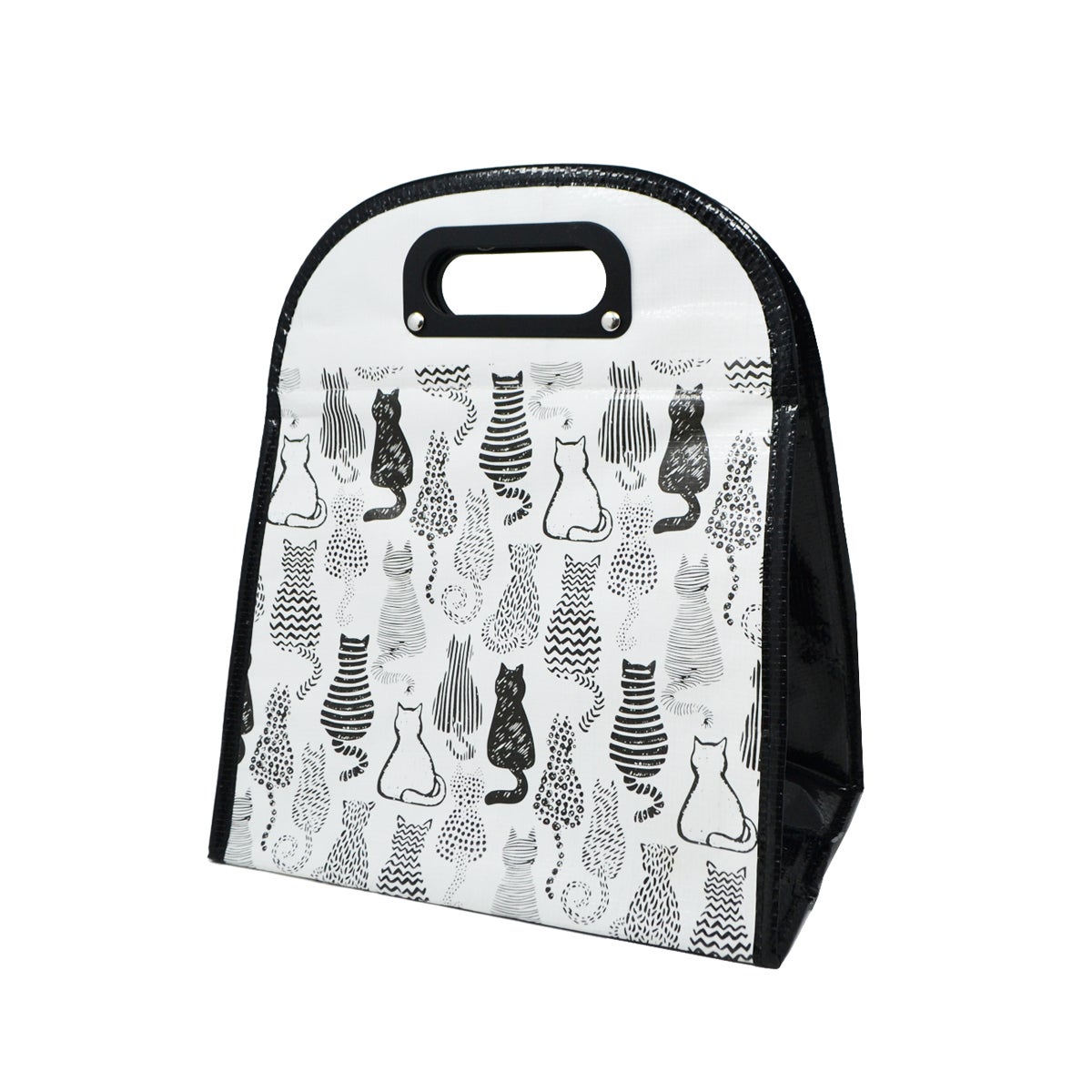 Sac à lunch Chats noirs et blancs