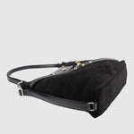 Sac à main convertible Casanova en suède The Trend, noir, vue dessus