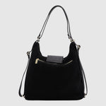 Sac à main convertible Casanova en suède The Trend, noir, vue dos