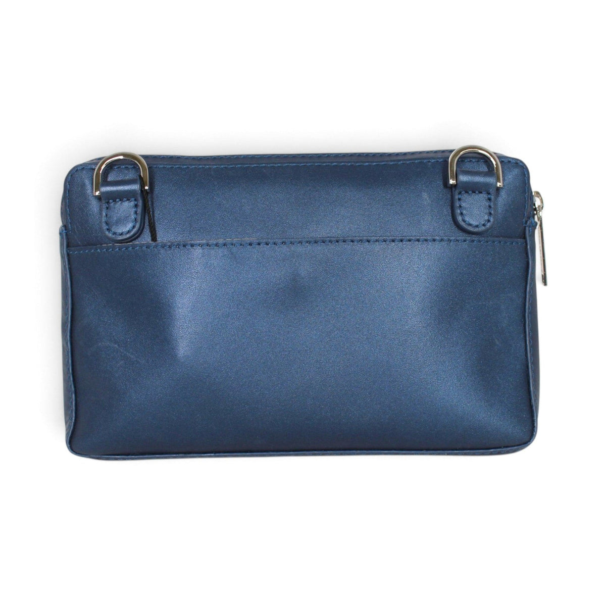 Sac Annie en cuir marine, vue arrière