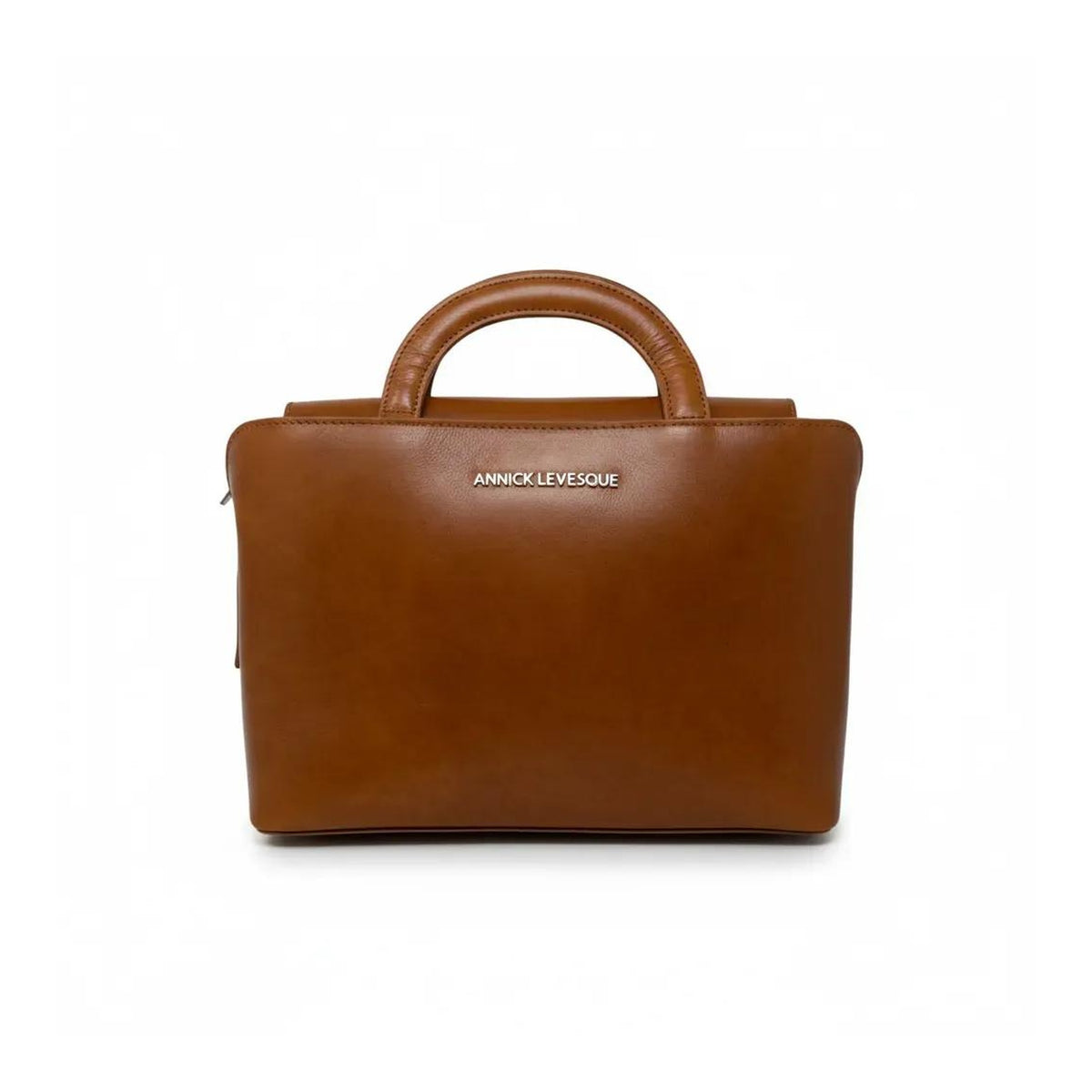 Sac Clarence en cuir cognac, vue du produit