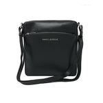 Sac à bandoulière Gisèle en cuir noir, vue du produit