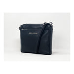 Sac à bandoulière Gisèle petit en cuir noir, vue du produit