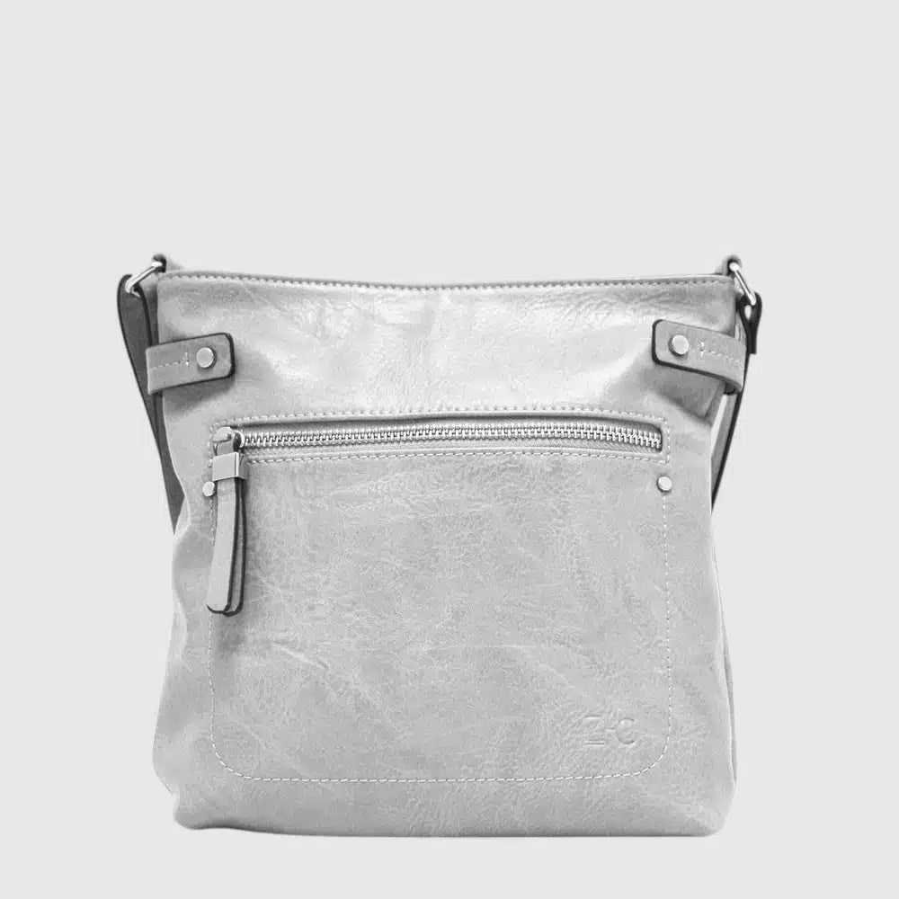 Sac messager ZAC en cuir végane – Organisateur arrière – Vue 1