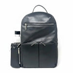 Sac à dos Ralph en cuir noir – vue arrière
