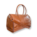 Sac de voyage Frederick en cuir cognac – autre vue