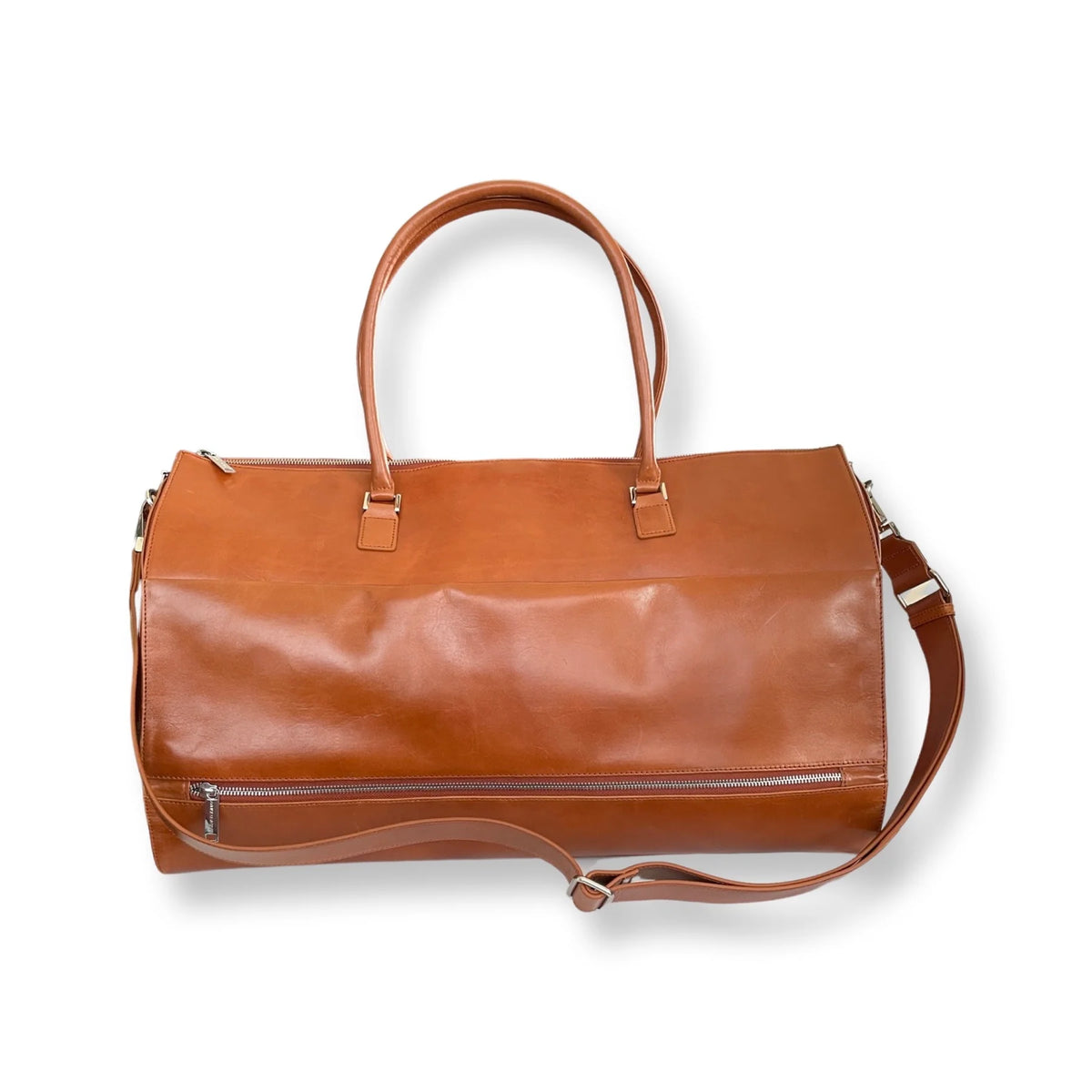 Sac de voyage Frederick en cuir cognac – autre vue