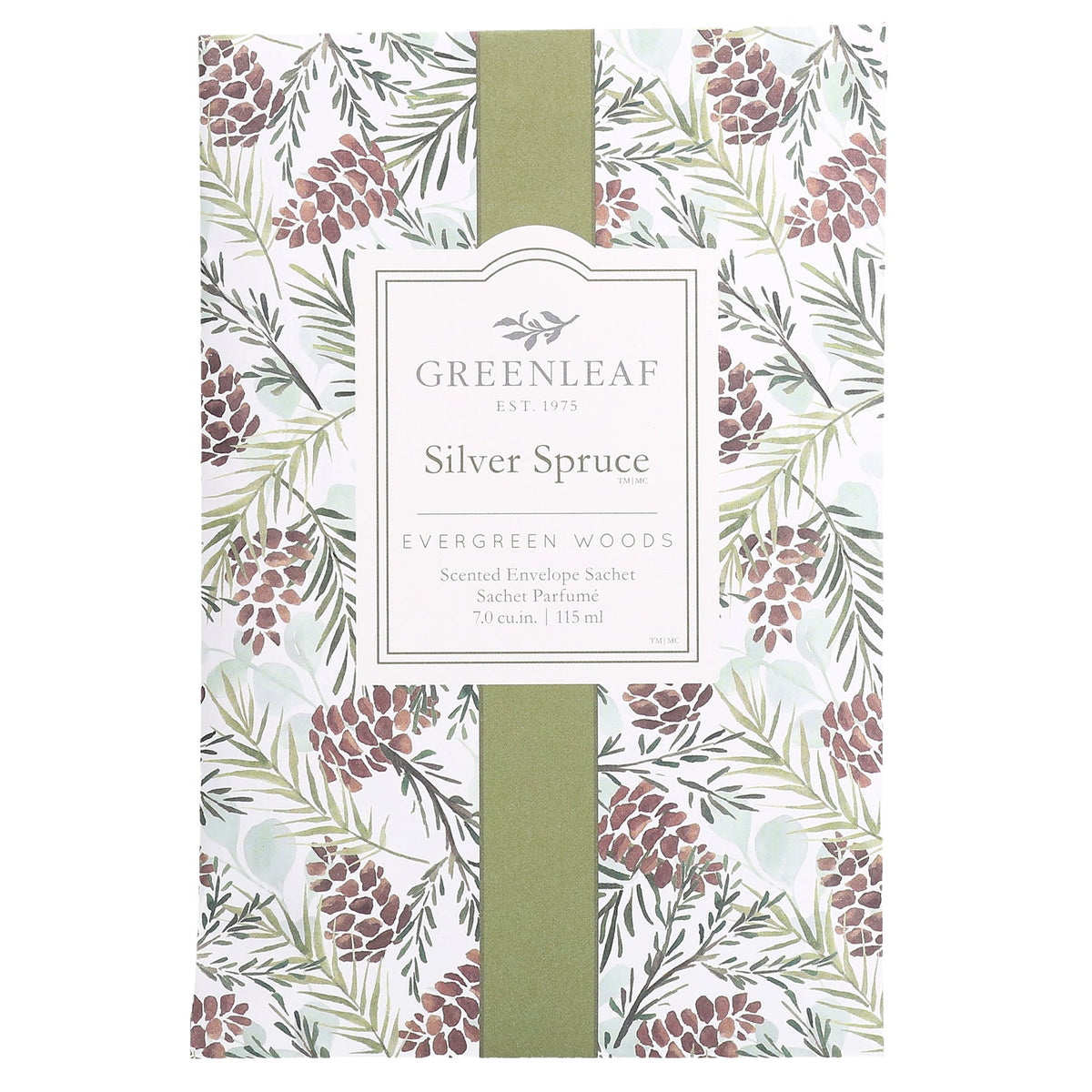 Sachet parfumé pour tiroir, Épicéa argenté, 115 ml