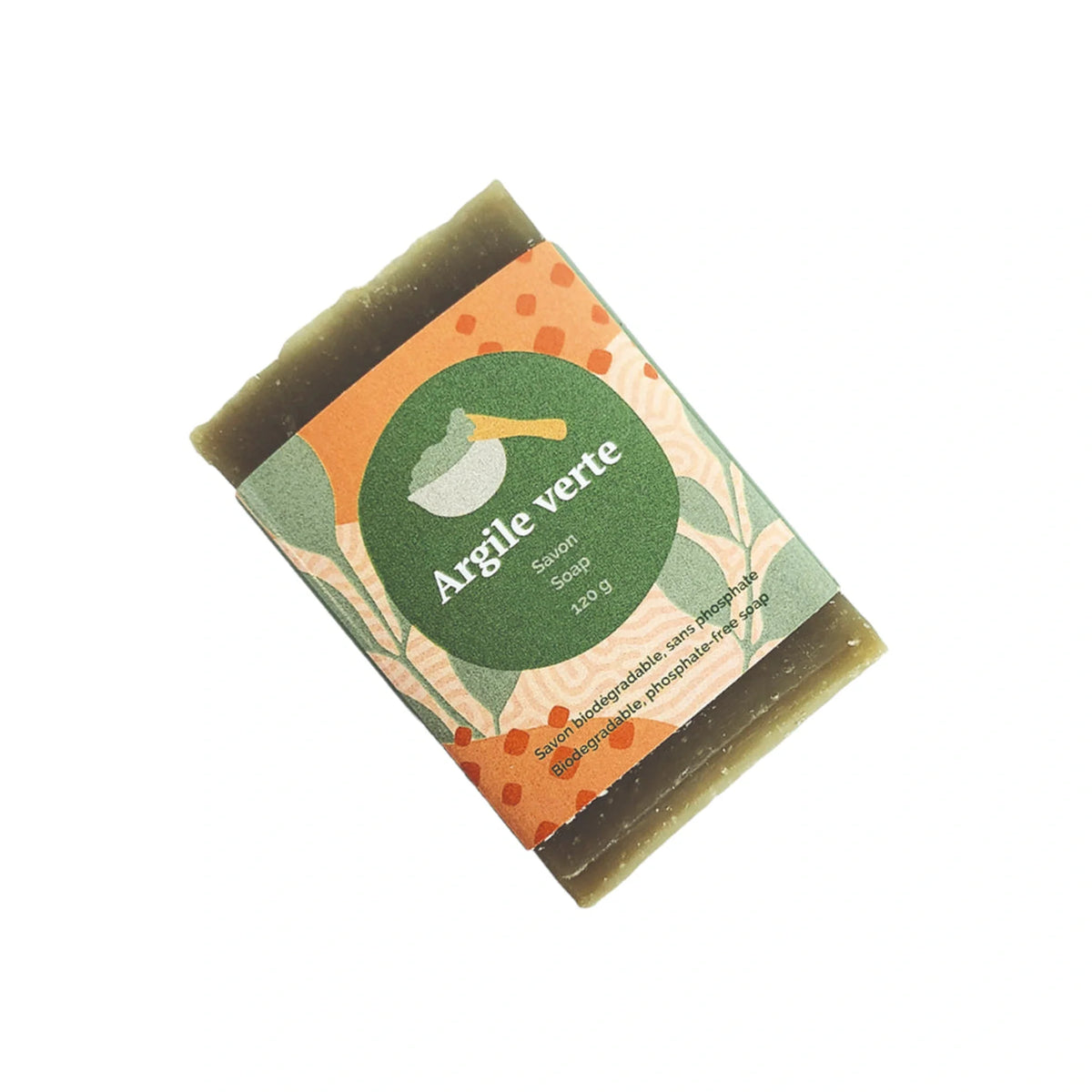 Savon à l’huile d’olive – Argile verte Histoire de bulles, présentation du produit