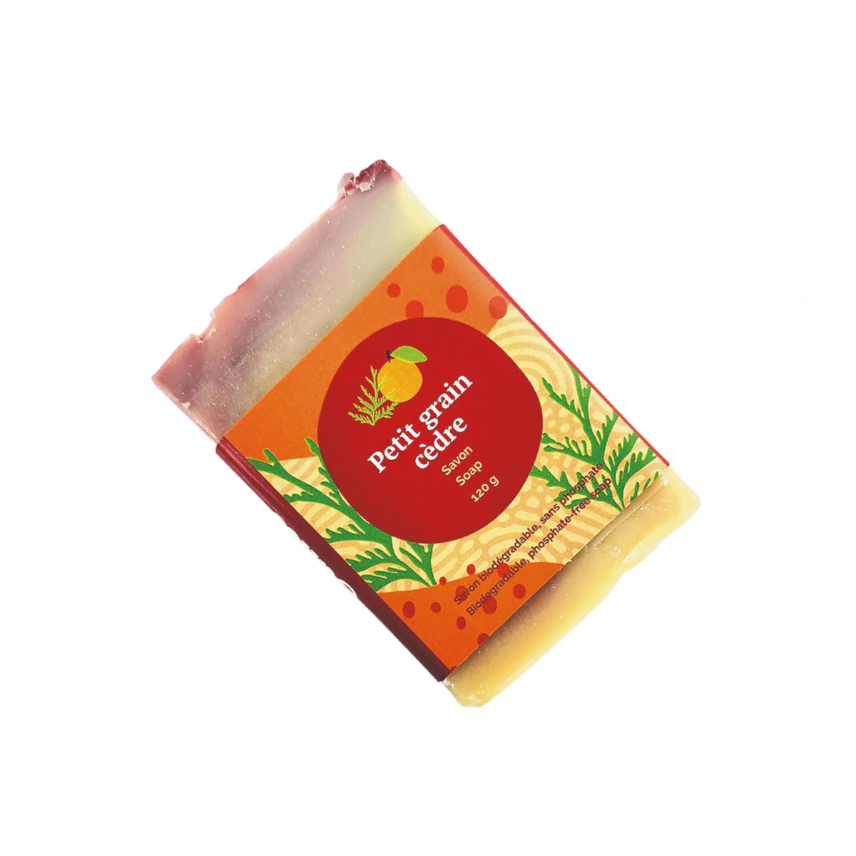 Savon à l’huile d’olive – Petit grain et cèdre Histoire de bulles, présentation du produit