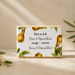 Savon en barre – Poire & osmanthus – 128 g de Dot & Lil