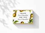 Savon en barre – Poire & osmanthus – 128 g de Dot & Lil – présentation du produit