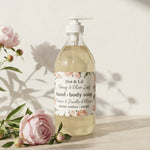 Savon liquide mains et corps – Pivoine & feuille d’olivier – 473 ml de Dot & Lil