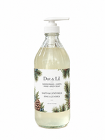 Savon liquide mains et corps – Sapin & genévrier – 473 ml de Dot & Lil – présentation du produit