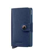 Portefeuille Miniwallet Crisple Secrid bleu marine, vue de face