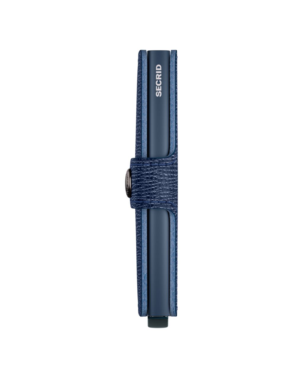 Portefeuille Miniwallet Crisple Secrid bleu marine, vue de profil
