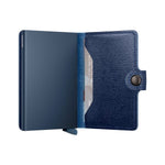 Portefeuille Miniwallet Crisple Secrid bleu marine, vue déployée