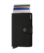 Portefeuille Miniwallet Crisple Secrid noir, cartes sorties