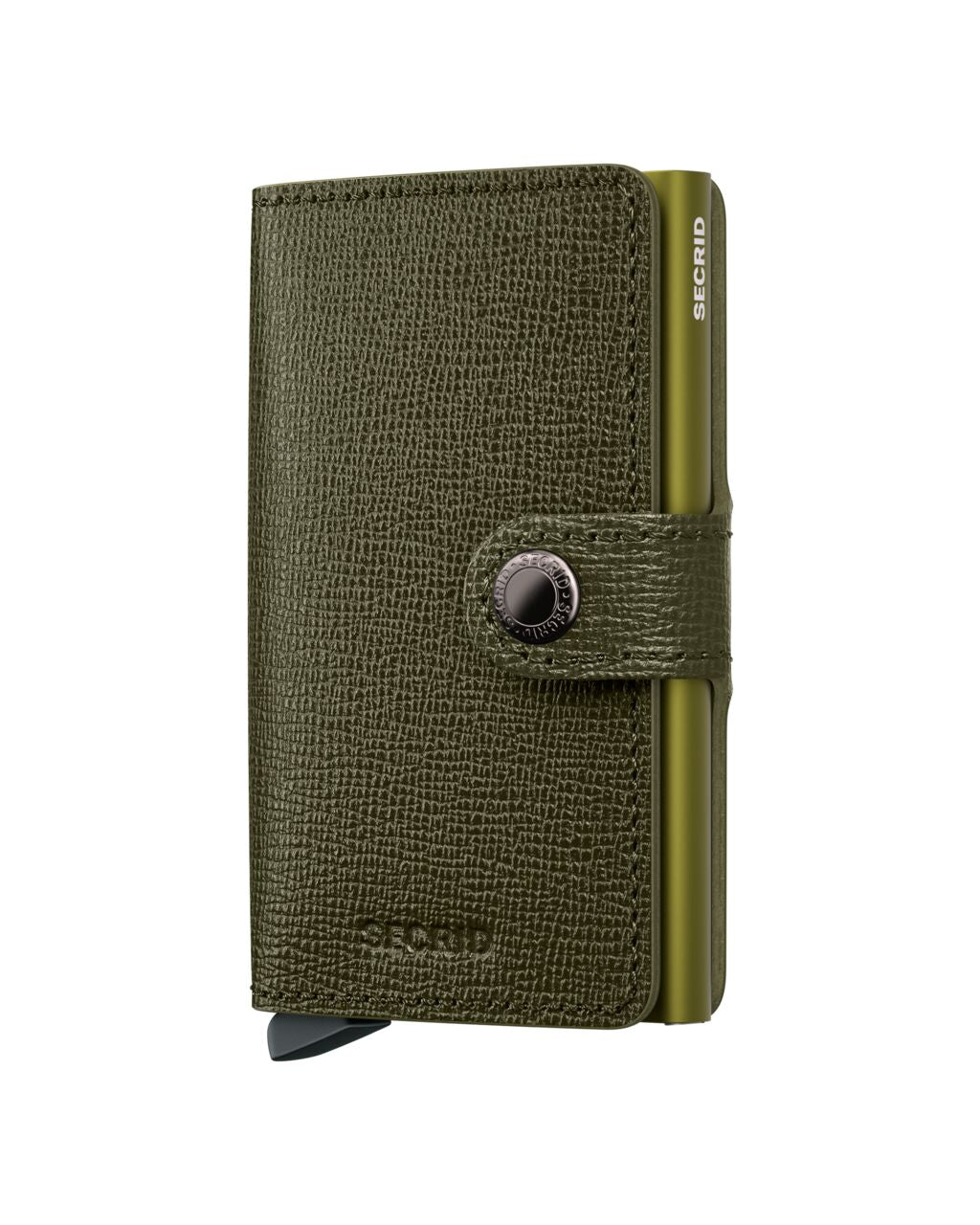 Portefeuille Miniwallet Crisple Secrid vert kelp, vue de face