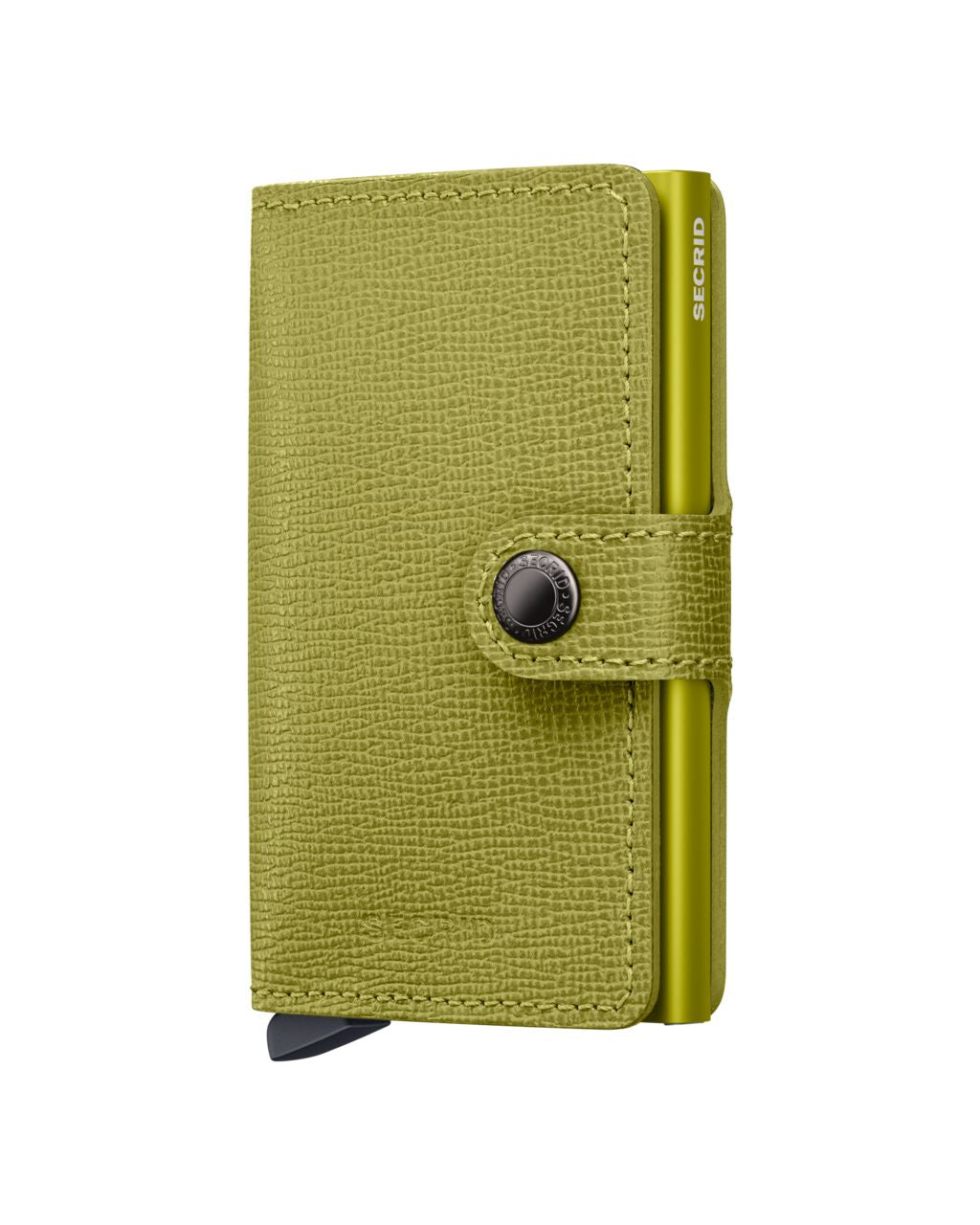 Portefeuille Miniwallet Crisple Secrid vert lime, vue de face