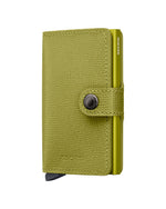 Portefeuille Miniwallet Crisple Secrid vert lime, vue de face