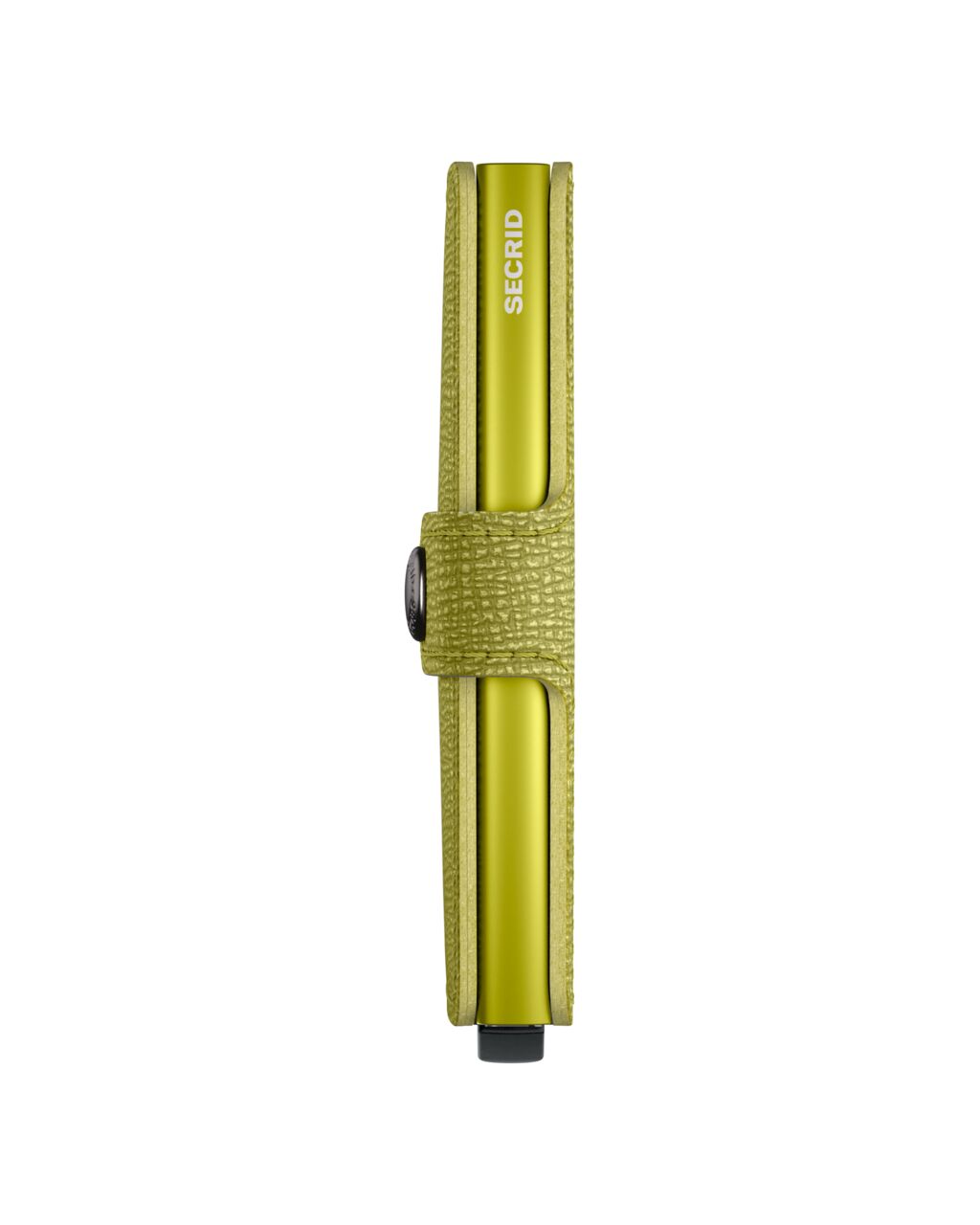 Portefeuille Miniwallet Crisple Secrid vert lime, vue de profil
