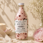 Sels de bain – Pivoine & feuille d’olivier – 470 g de Dot & Lil
