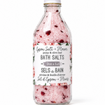 Sels de bain – Pivoine & feuille d’olivier – 470 g de Dot & Lil – présentation du produit
