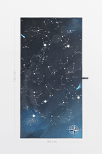 Serviette de plage Solem Galaxie XL, verso à constellations